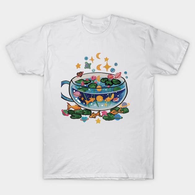 Universe in aquarium T-Shirt by Art by Ergate